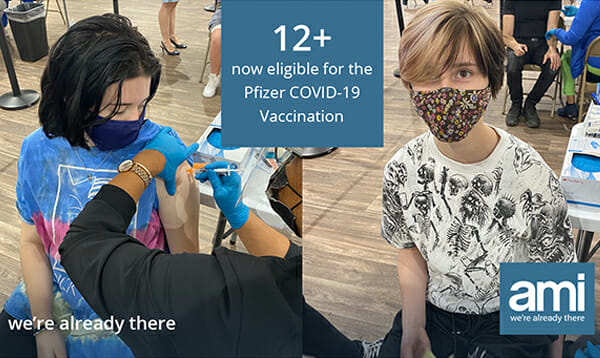 AMI Expeditionary Healthcare, Vaccinations for 12 and up