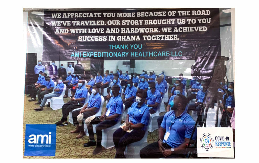 Ghana COVID-19 Hospital, AMI Expeditionary Healthcare