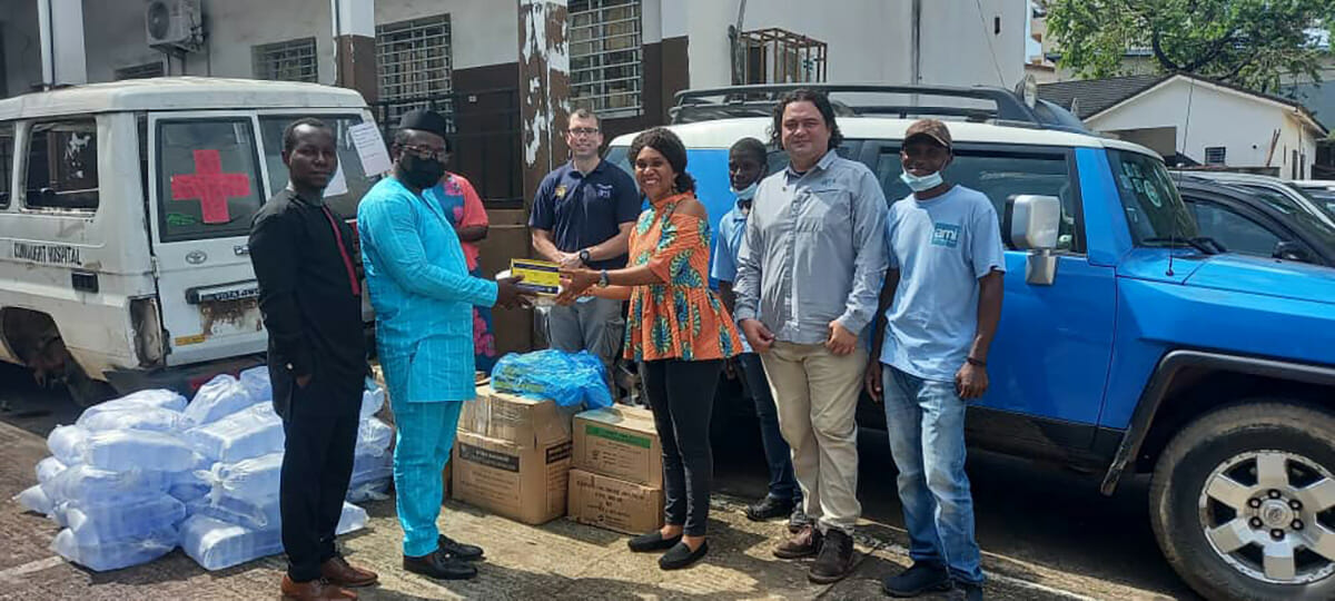 AMI SL supports fire explosion victims with medical supplies