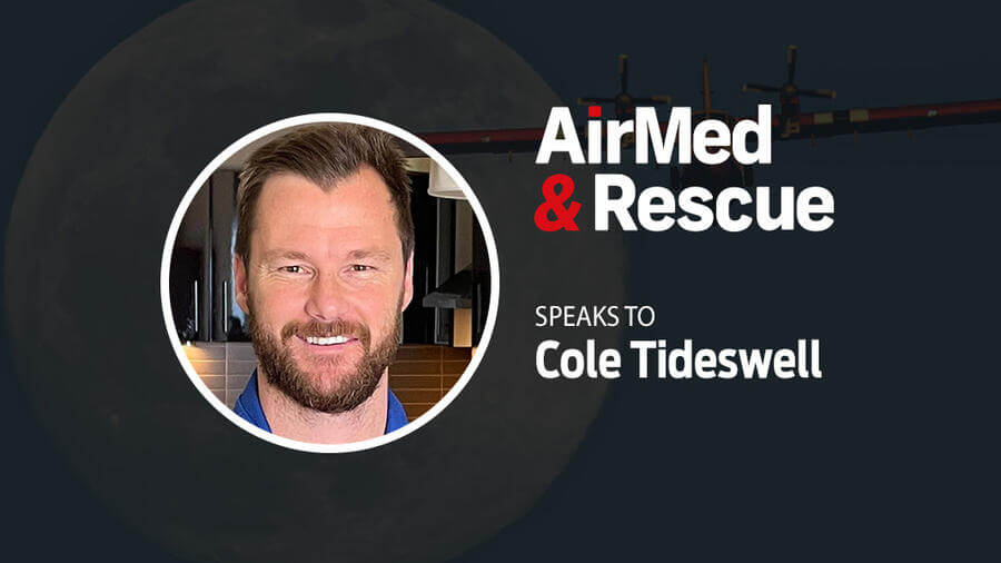AMI's Cole Tideswell is interviewed in AirMed & Rescue Magazine